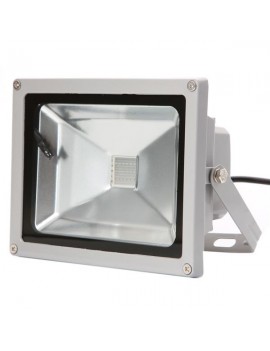 20W RGB Aluminium Alloy LED Flood Light with IP65 Waterproof & Remote Control Gray (AC 90-260V)